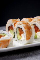sushi on a white plate © 0990930308