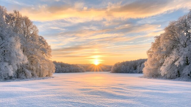 quiet winter mood with soft muted seasonal colors