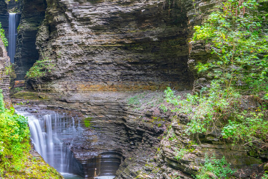 waterfall in the mountains