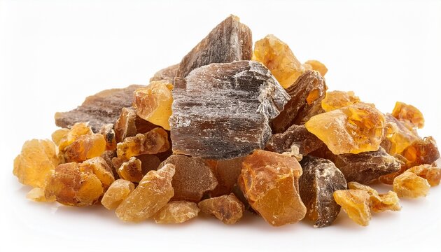 Ambergris Ambre Gris Ambergrease Or Grey Amber Isolated On White Background