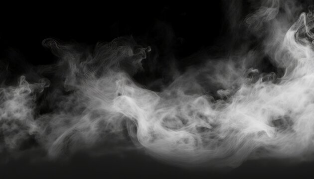 Isolated Smoke Texture Transparent Fog Overlay Background Vapor Mist Cutout Alpha Matte Grey Drifting