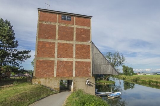 Historic coal loading station on the Batuv Canal, Sudoměřice, Jihomoravsk&yacute; kraj, Czech Republic