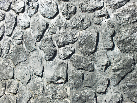 abstract texture stone wall background. Monochrome antique grey  architectural wallpaper