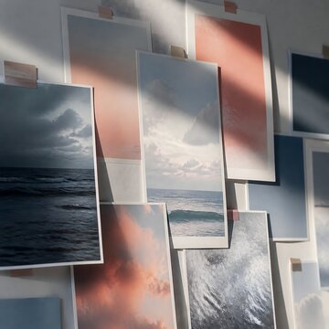 Wall printed screens no legible content