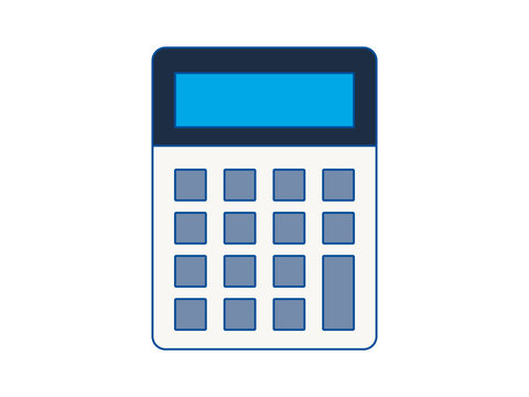 Calculator icon. Science icon. Flat vector icon concept.