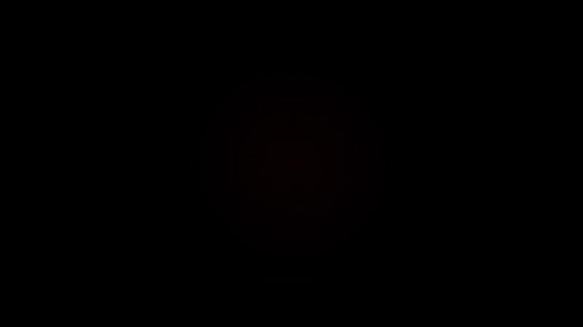 Red x mark animation loop, digital error and rejection symbol for user interface cross