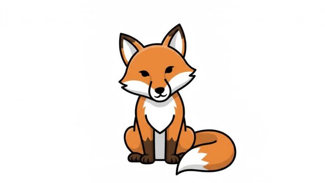 Calm Fox Natural Micro-Motion Animated Vector Icon