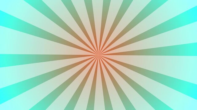 Retro Vintage Radial Wave Background with Colorful Sun Rays and Bold Striped Pattern, Seamless 4K Loop Animation, Dynamic Geometric Light Burst Motion Graphics for Broadcast Designs, Comic Scenes,