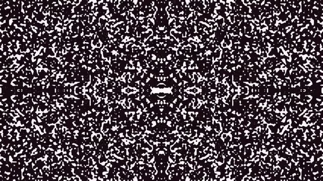 Abstract black and white symmetrical pattern background design