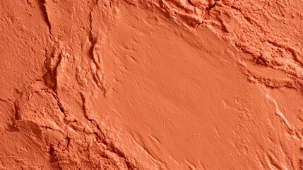 Fototapeta premium A terracotta ceramic surface shows organic glossy variation. The setting features a premium packaging backdrop highlighting the texture.