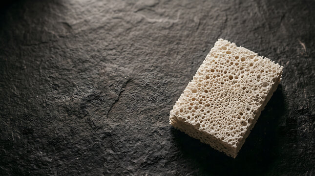Dry sponge symbolizing water scarcity and depletion of natural resources