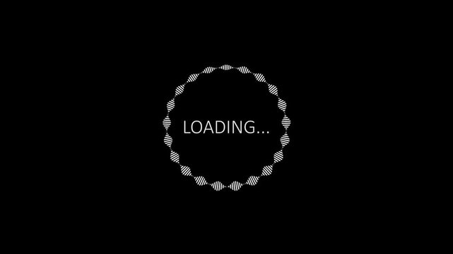 Minimal Circle Loading Progress Bar Icon Animation with Smooth Waiting Indicator Loop, HD Stock Video