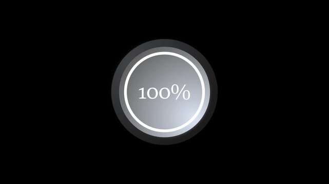 Minimal Circle Loading Progress Bar Icon Animation with Smooth Waiting Indicator Loop, HD Stock Video