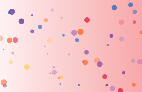 Playful confetti pattern with scattered colorful circles for festive event flyers and celebration backgrounds.