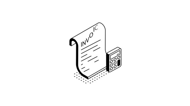 Invoice Financing and Business Cash Flow Animation Motion Graphics Video Loop