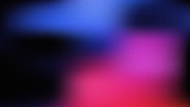 Vibrant abstract gradient background with blue purple and pink red colors creating a smooth artistic effect and subtle grain texture