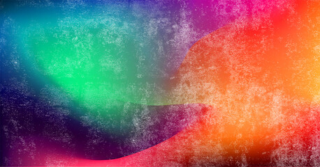 Fototapeta premium Abstract colorful grunge texture background with vibrant rainbow gradient and grainy overlay.