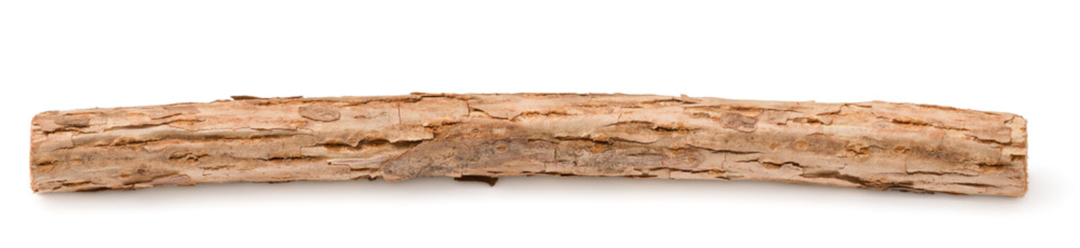 One Silvervine stick isolated on white background.