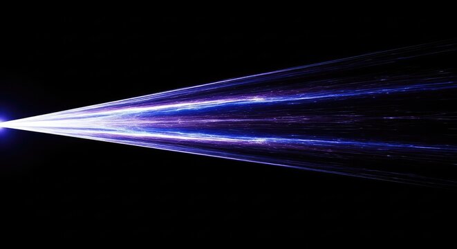 Intense focused light cutting through a dark, empty void, symbolizing profound abstract existence, consciousness, or spiritual being, space, universal, ethereal