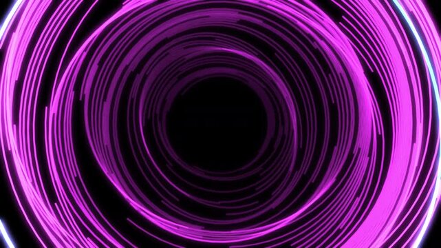 Circles Arc Ripples More Purple Animation Loop