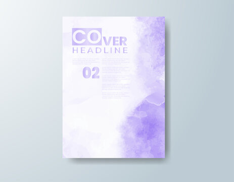 Modern collection of watercolor cards featuring colorful painted textures for postcards, invitations, announcements, and stationery.