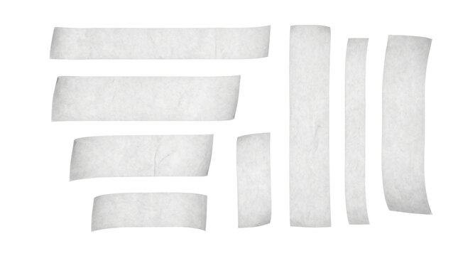 Semi transparent tracing paper banner strips collection