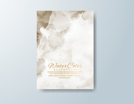 Modern collection of watercolor cards featuring colorful painted textures for postcards, invitations, announcements, and stationery.