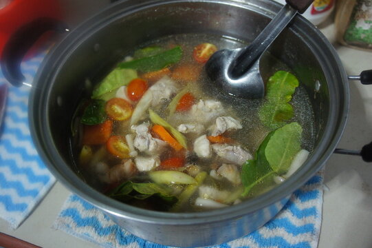 Tom Yum Gai is a spicy and flavorful Thai dish.