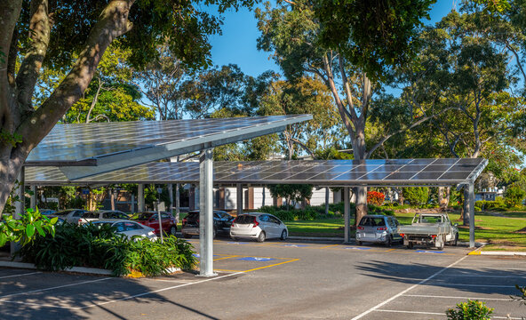 Solar Panels as Car Park Roofs