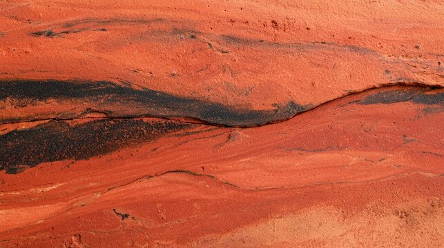 Natural stone features a terracotta toned picture jasper with a landscape pattern. The design offers an area for text or details.