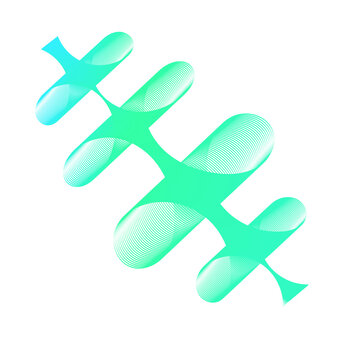 Abstract Green Cross Patterns, Glossy Cyan Plus Signs, Glowing Medical Plus Symbols, Smooth Vector Plus Collection