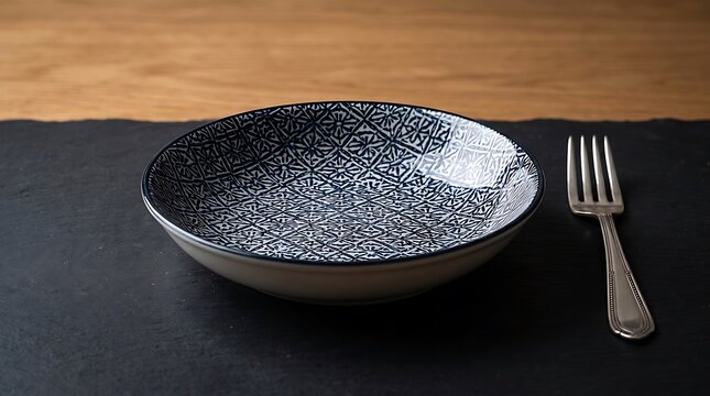 Decorative metal plate with intricate pattern on dark background