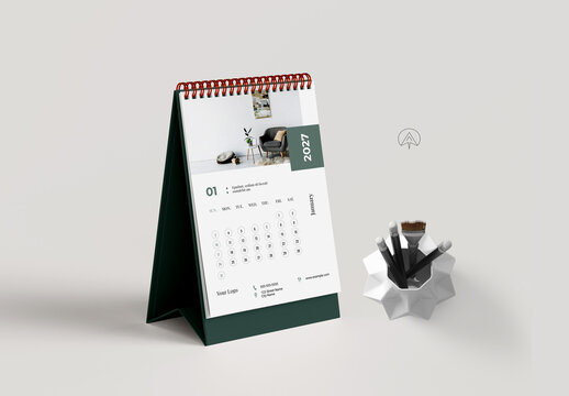 Minimalist Calendar Template 2027