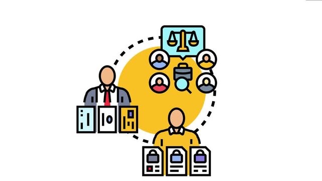 Professional individuals collaboratively working on establishing a unique brand identity, managing data, and ensuring legal protection and accountability for business success