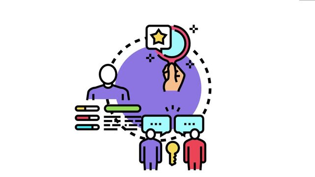Workplace team members developing self assurance and collaboration skills, with a mentor guiding their professional growth, evaluating performance, and unlocking potential for shared objectives