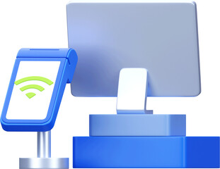 Obraz premium Omnichannel Payment Digital Retail