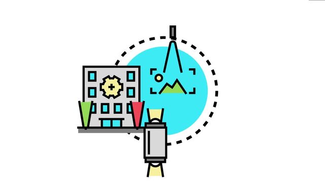 Concept representation the development of light modules, architectural planning, and a creative design process for innovative construction projects and smart urban solutions