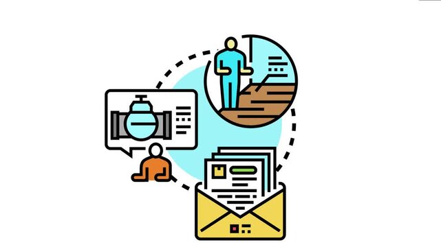 Construction professionals coordinating a complex building project, managing plans, communicating technical details, and handling documentation for effective system implementation