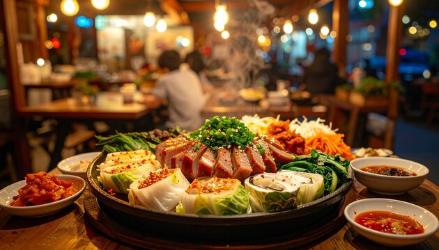 Korean BBQ Feast - A Vibrant Culinary Experience.