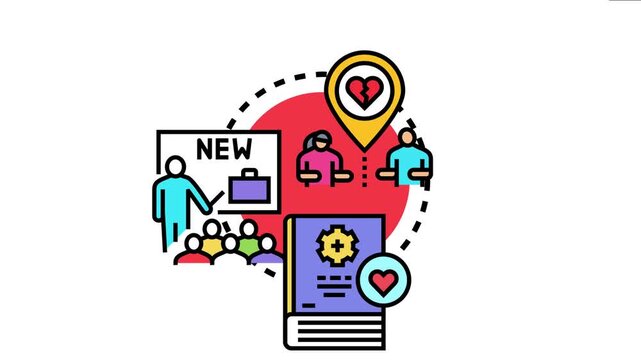 Concept depicting people engaging in discussion, learning new ideas, and developing stronger relationships, focusing on communication and emotional connection
