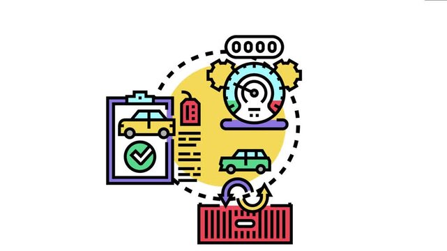 Automobile odometer inspection process ensuring mileage accuracy, vehicle valuation, and condition verification for buying, selling, or transporting used cars