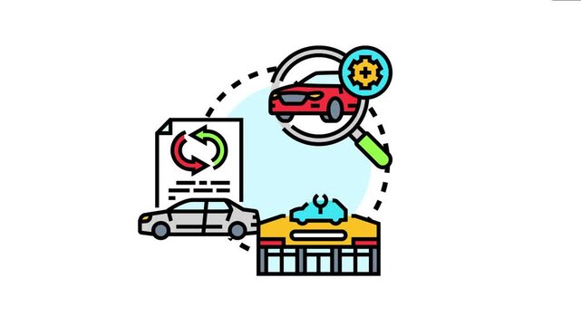 Administration process for vehicle registration certificate involving inspection, documentation, technical checking, and ownership transfer, ensuring compliance and maintenance