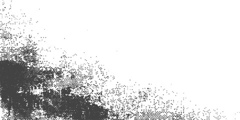 Obraz premium Abstract pattern of dark speckled texture fading into clean white background with copy space