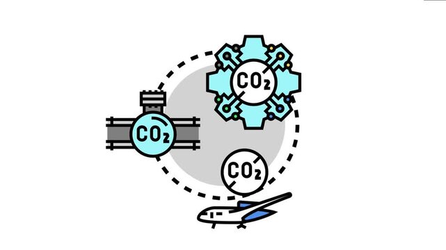 Carbon footprint offset concept emission reduction, capture, and balancing through sustainable technologies and processes for environmental protection