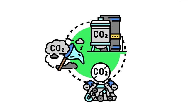 Carbon offset certified concept methods for co2 emission reduction. Featuring industrial capture. Environmental protection. And a zero emissions approach