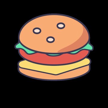 burger and fries