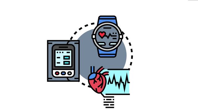 Cardiac bpm dashboard concept digital heart rate monitoring, wearable fitness technology, and medical diagnostic tools for health tracking and data visualization