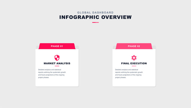 Modern infographic template design layout. Dashboard overview concept visual. Business chart diagram presentation model.