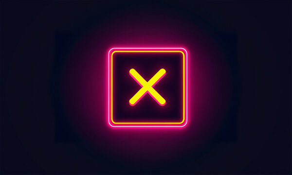 glowing neon sign of a wireframe globe inside a circular outline