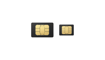 Two Different Sizes of Mobile Phone Sim Cards © Nguyen
